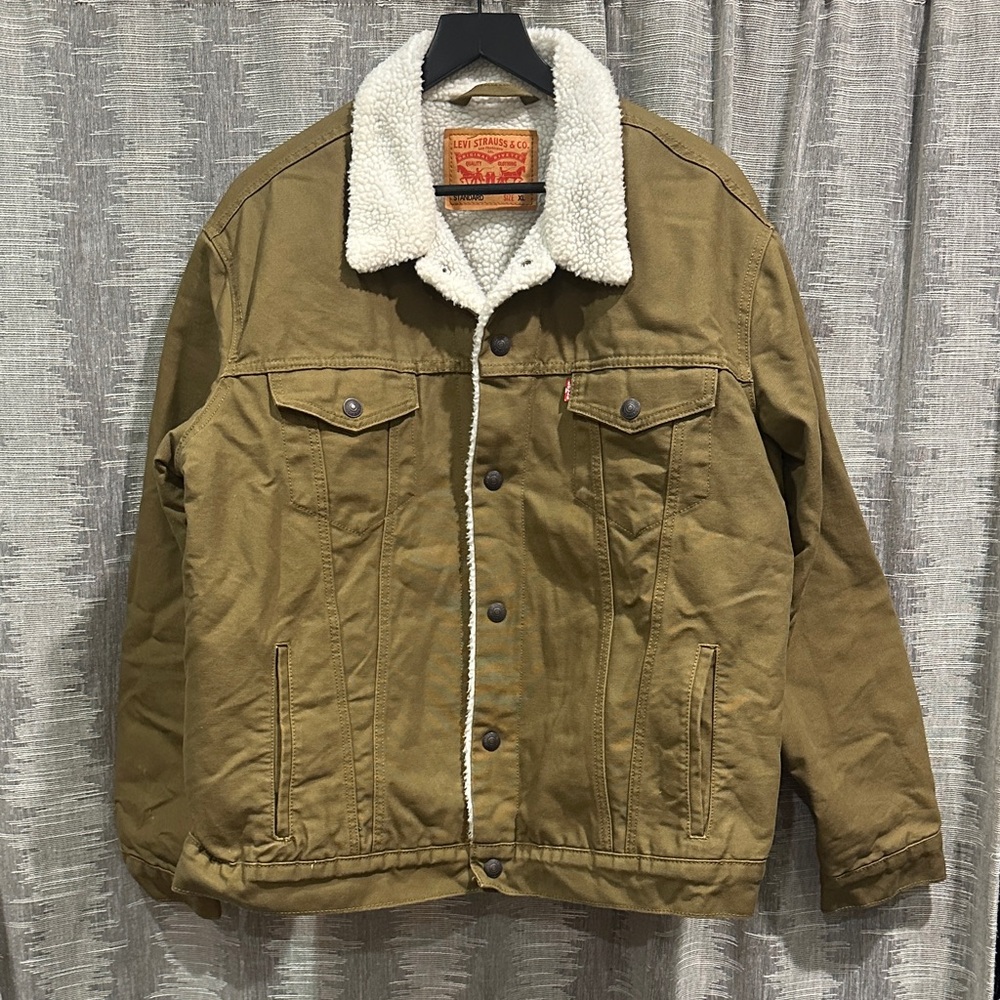 Levi's Men's Tan Sherpa Collar Jacket
